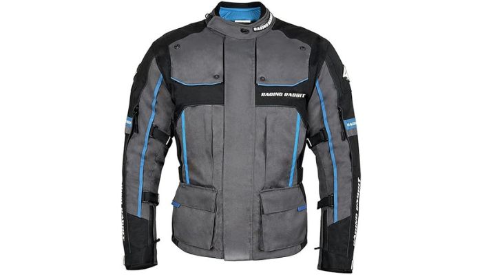 Jaqueta Dakar Plus Racing Rabbit reforçada para pilotar com segurança em motos potentes