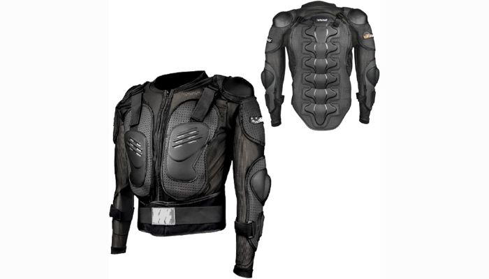 Armadura anti-queda para pilotar com segurança motos acima de 1000 cilindradas
