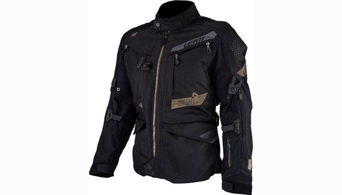 Jaqueta Leatt 7.5 Adventure Flowtour para pilotar com segurança motos big trail e touring