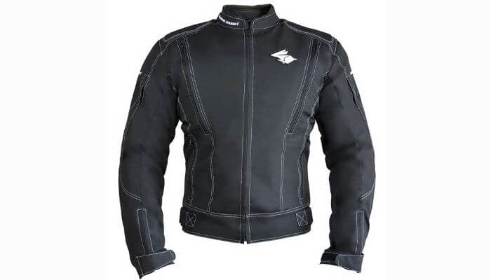 Jaquetas de proteção para motociclistas Racing Rabbit All Black, versátil e com forro térmico removível