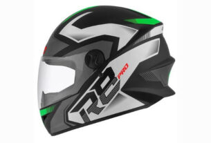 Capacete Pro Tork R8 Fosco visto de frente, destacando design moderno e elegante