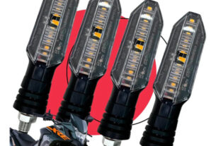 Kit 4 Piscas Twister Titan completo para motos Honda, ideal para quem busca iluminação forte e durabilidade.